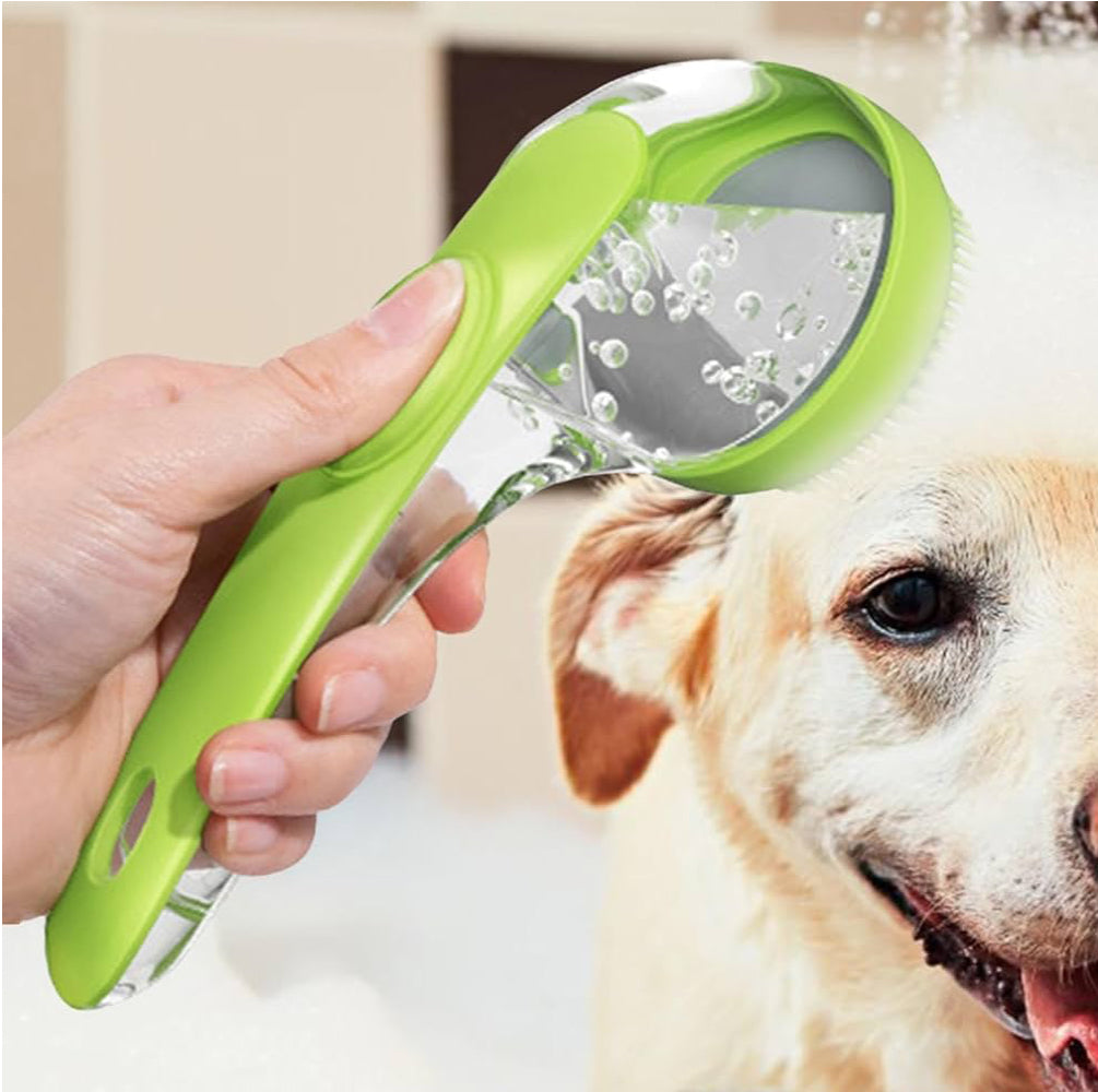 Cepillo perros con dispensador de champú